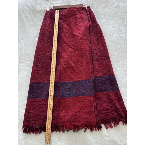 Mary Flaherty Skirt Free Sze Wool Blend Midi Dark Academia European Boho Vintage - Picture 8 of 14